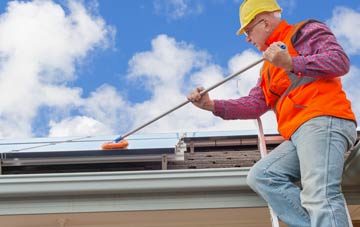 Uzmaston soft wash roof cleaning